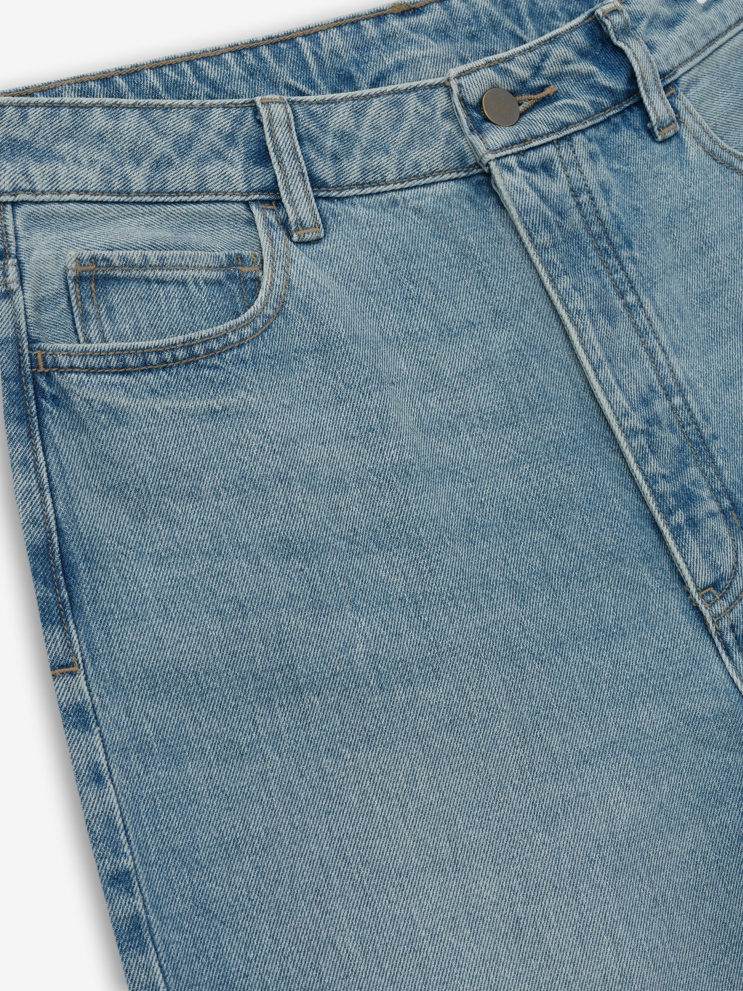 Womens Denim Straight Leg Jeans