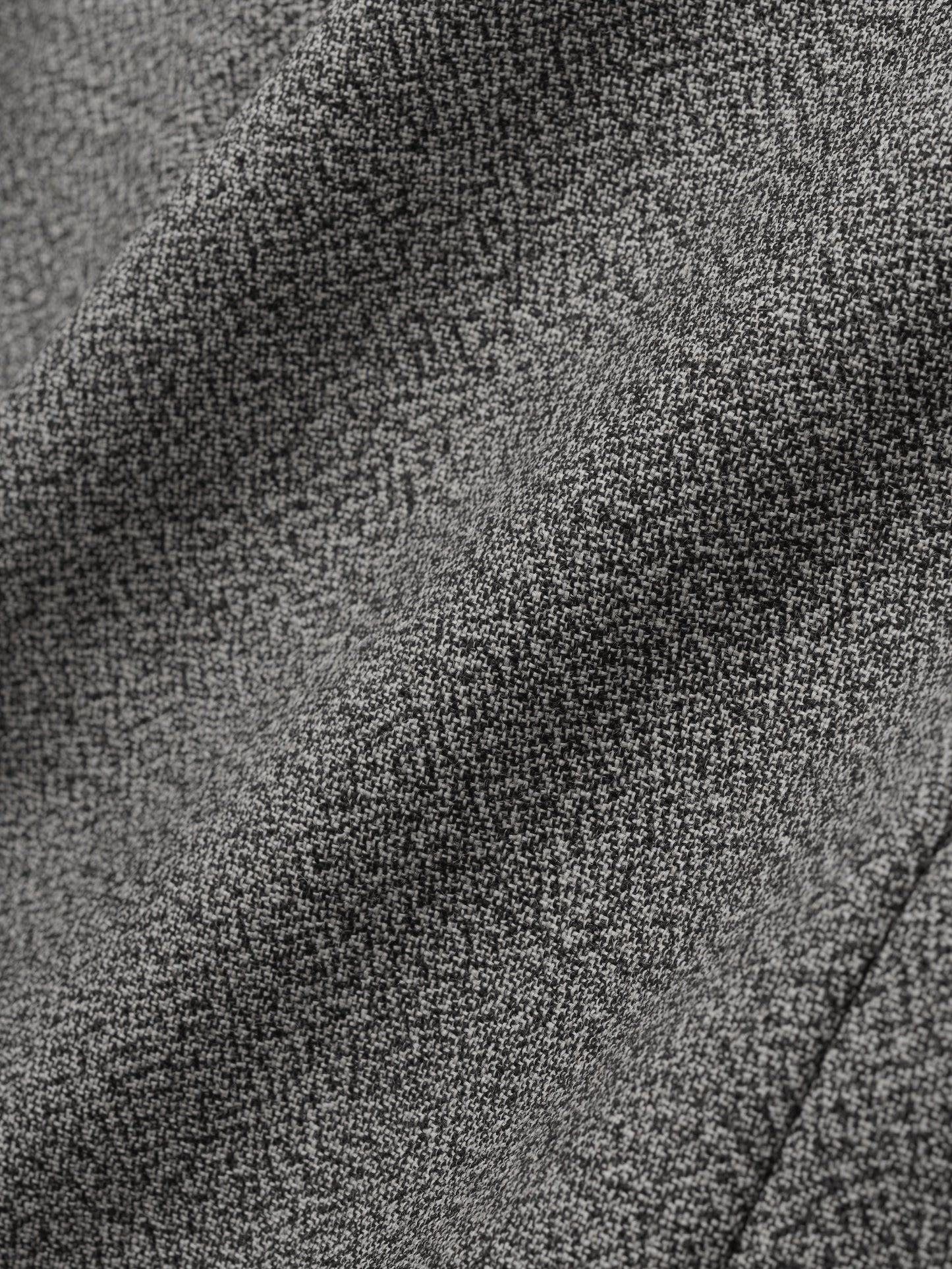 Mouline Wool Relaxed Lapelless Jacket