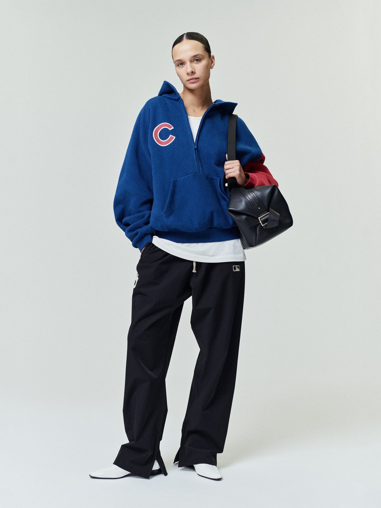 Cubs Raglan Half Zip Sport Hoodie