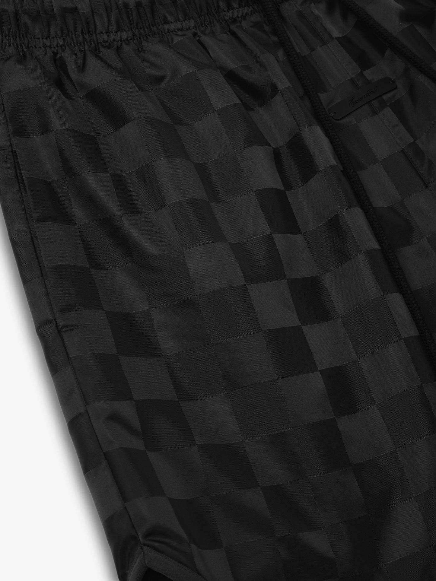 Nylon Checkered Gym Short
