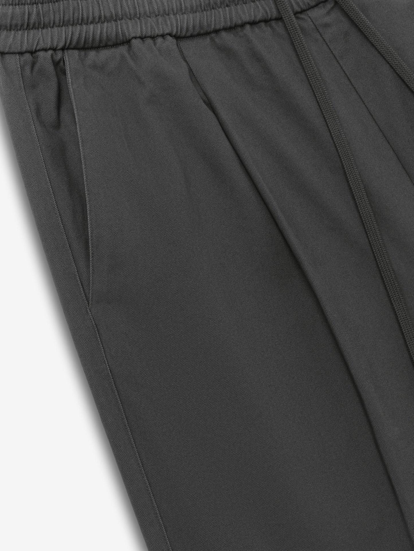 Cotton Twill Pleat Front Drawstring Pant