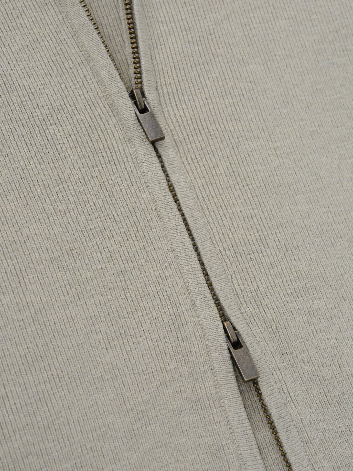 Womens Rib Knit Zip Up Jacket