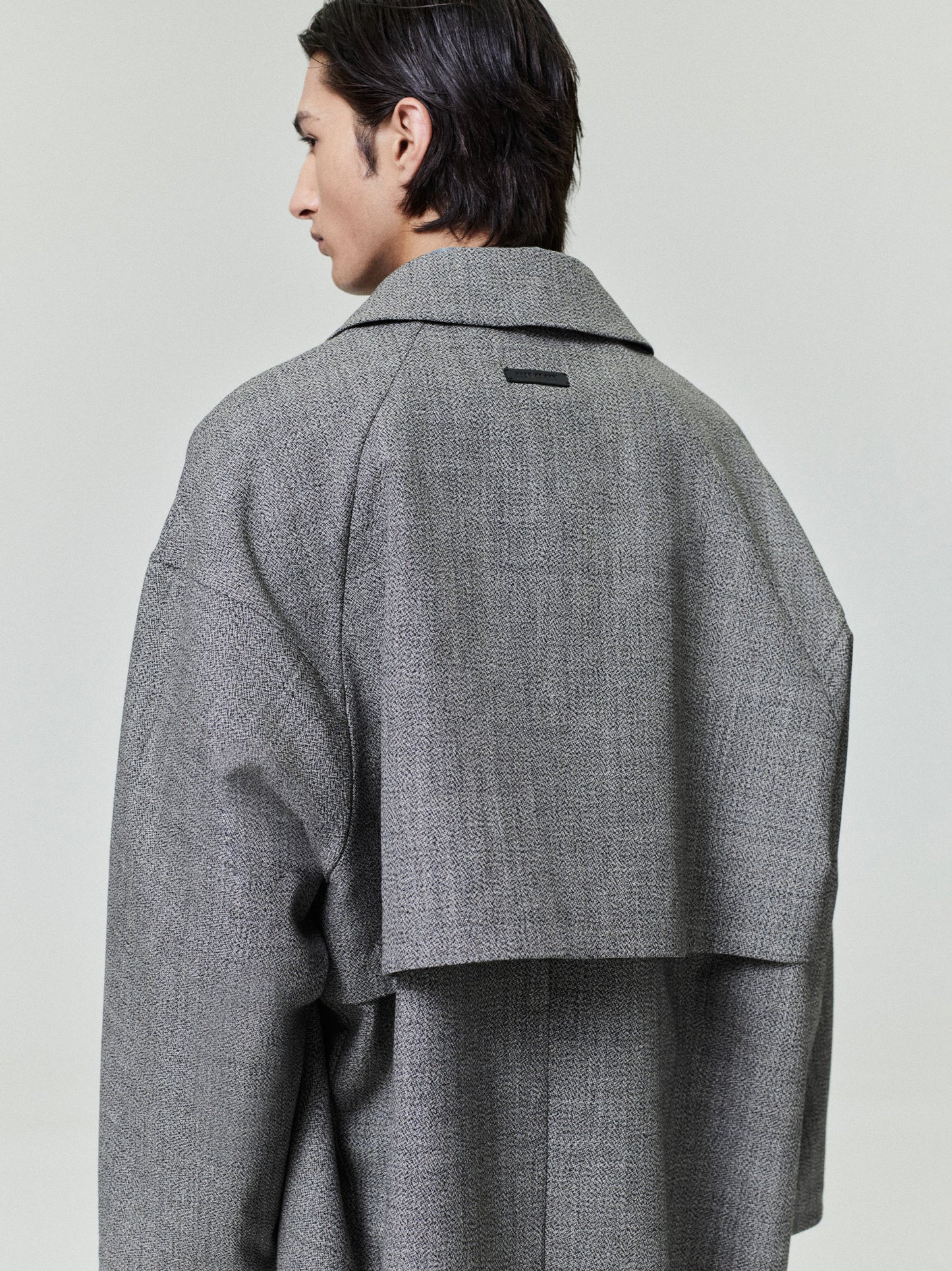 Mouline Wool Relaxed Trench Coat