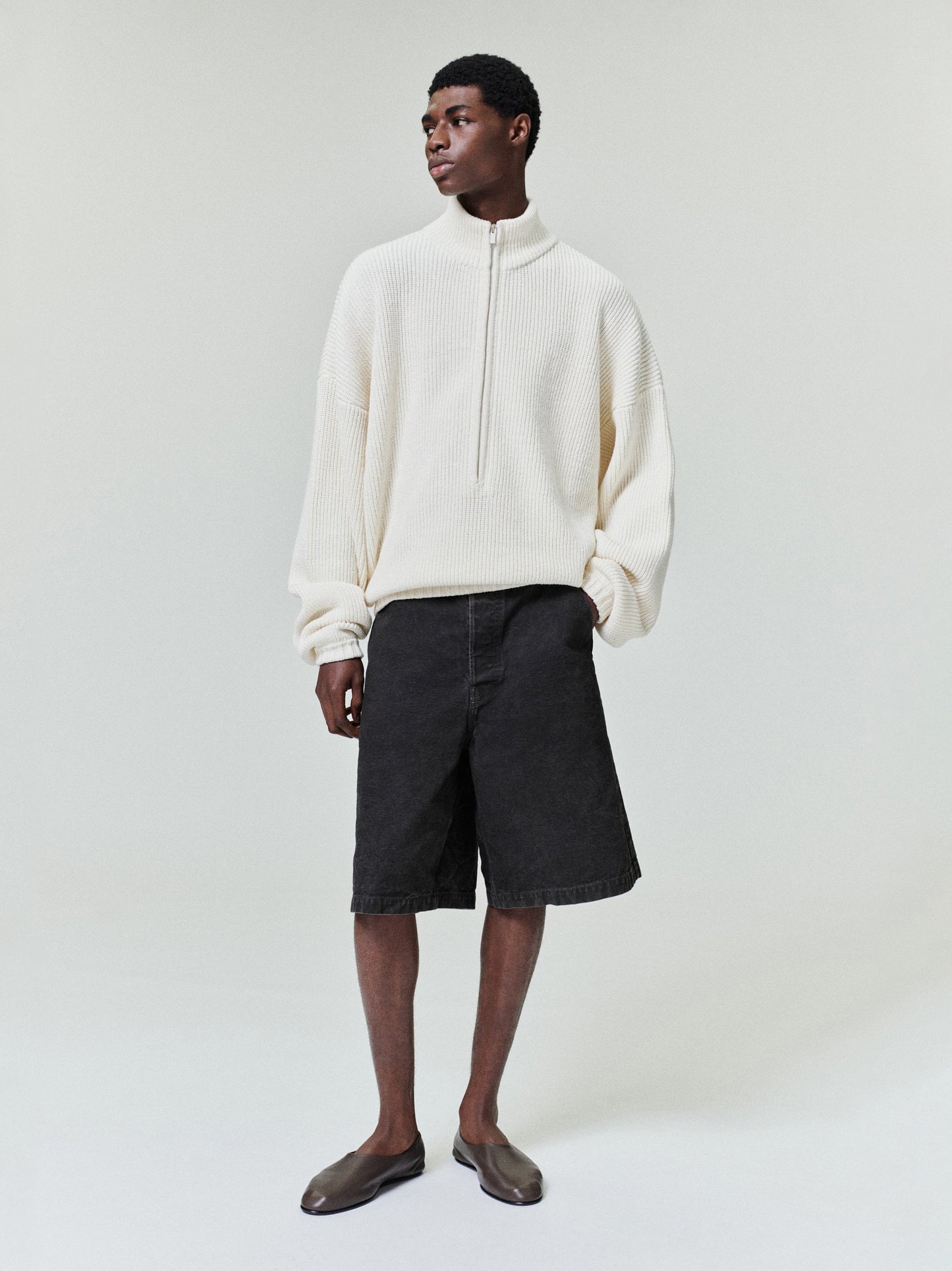 Zip-Up Sweater Long Sleeve