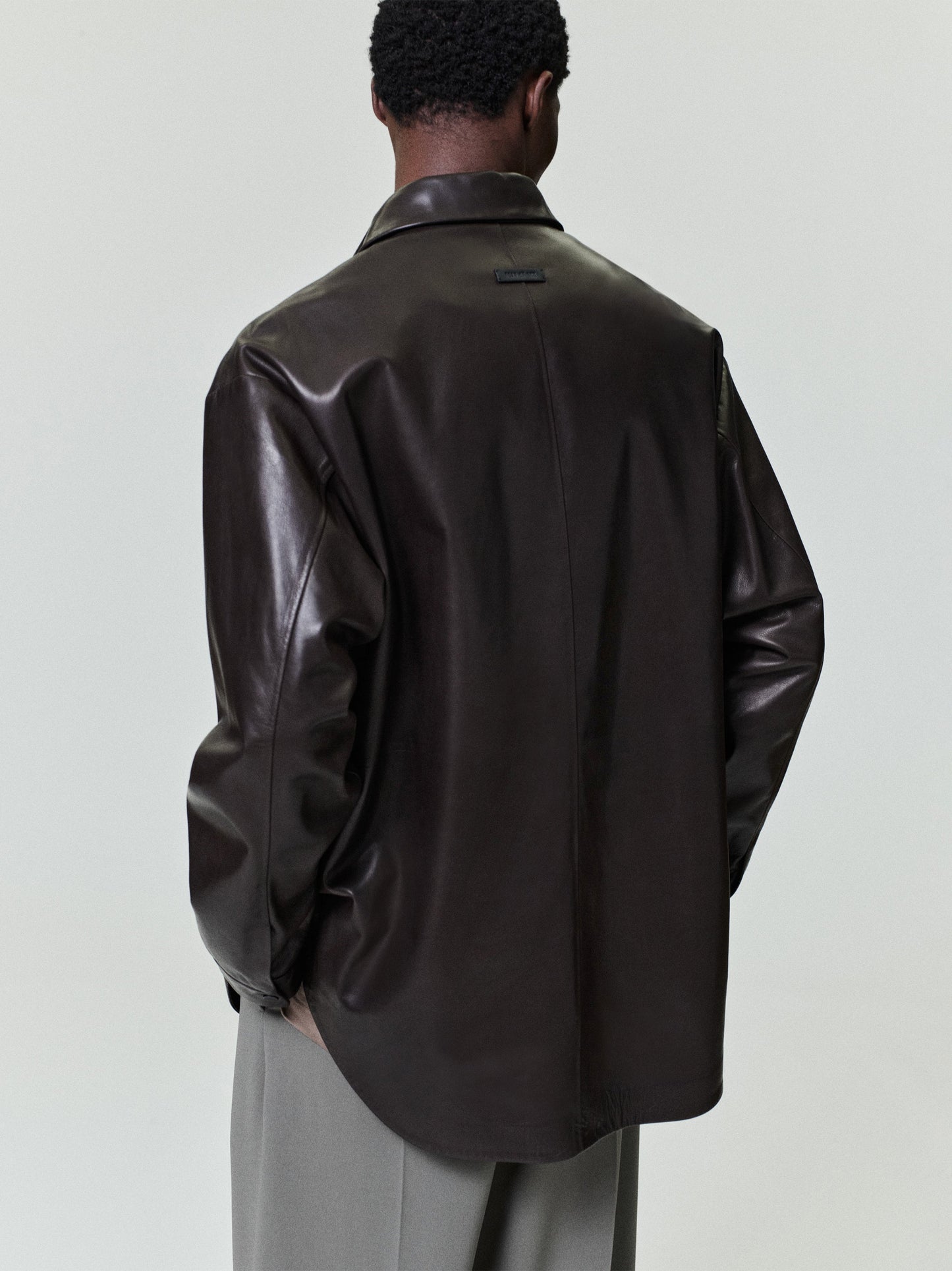 Leather Relaxed Shirt