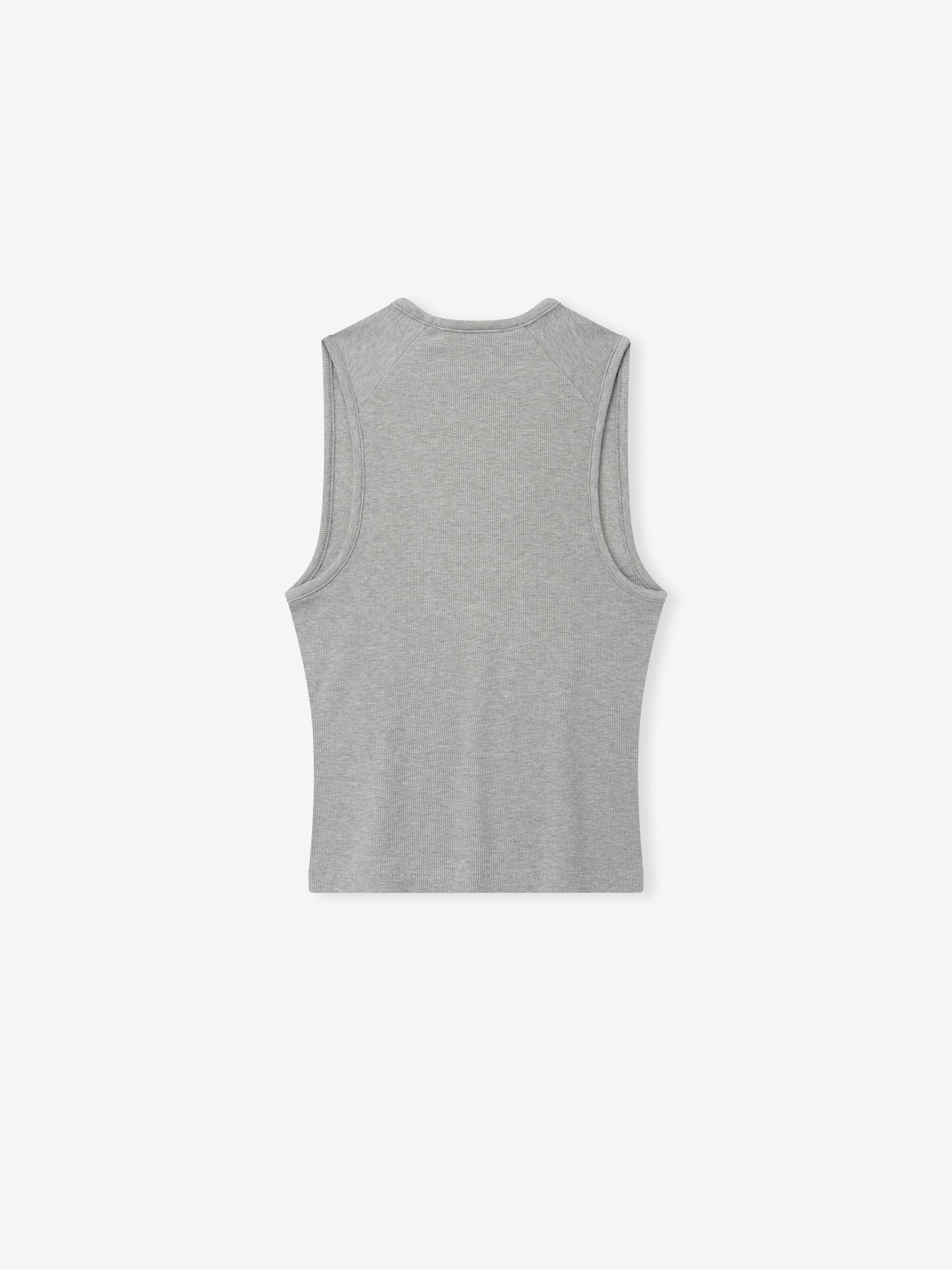 Womens Rib Knit Fitted Tank