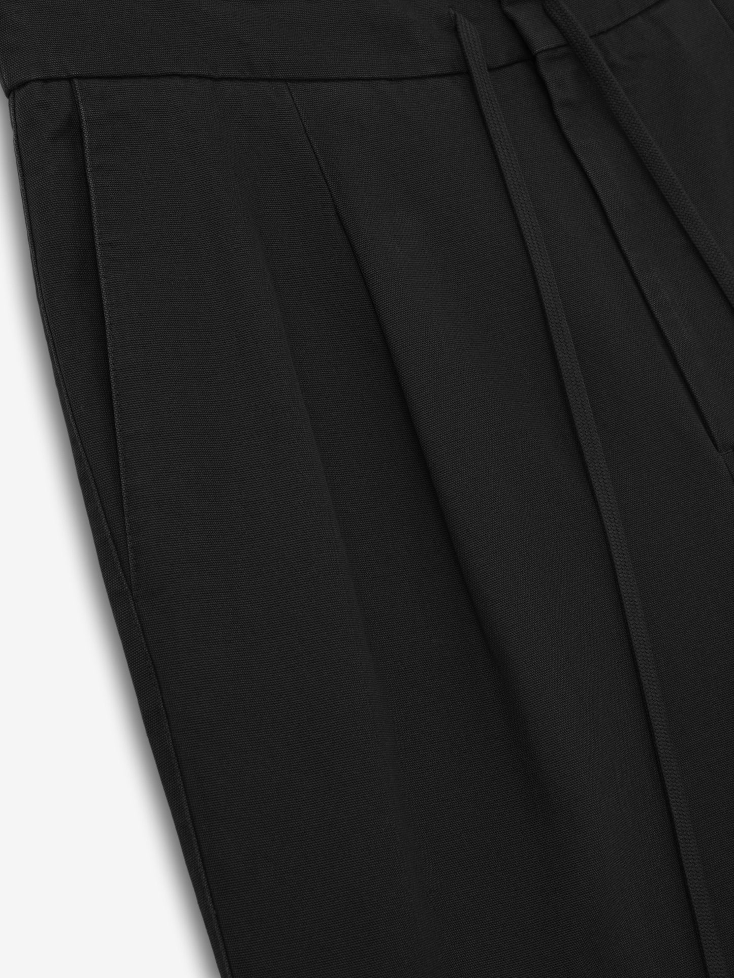 Cotton Canvas Pleat Front Pant