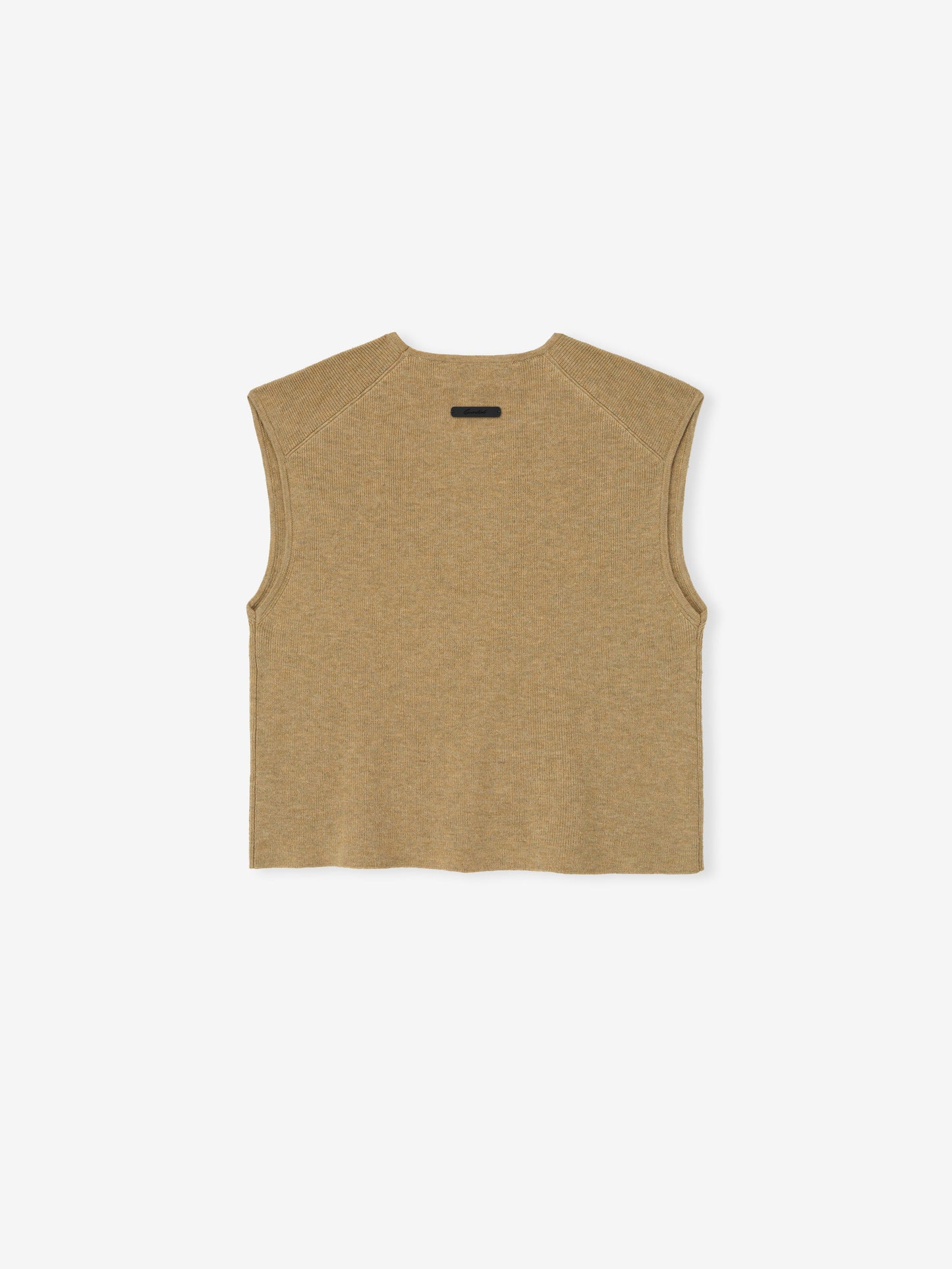 Womens Signature Rib Knit Cropped Top