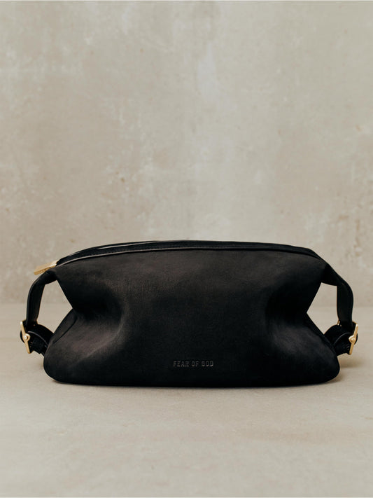Nubuck Leather Belted Pouch