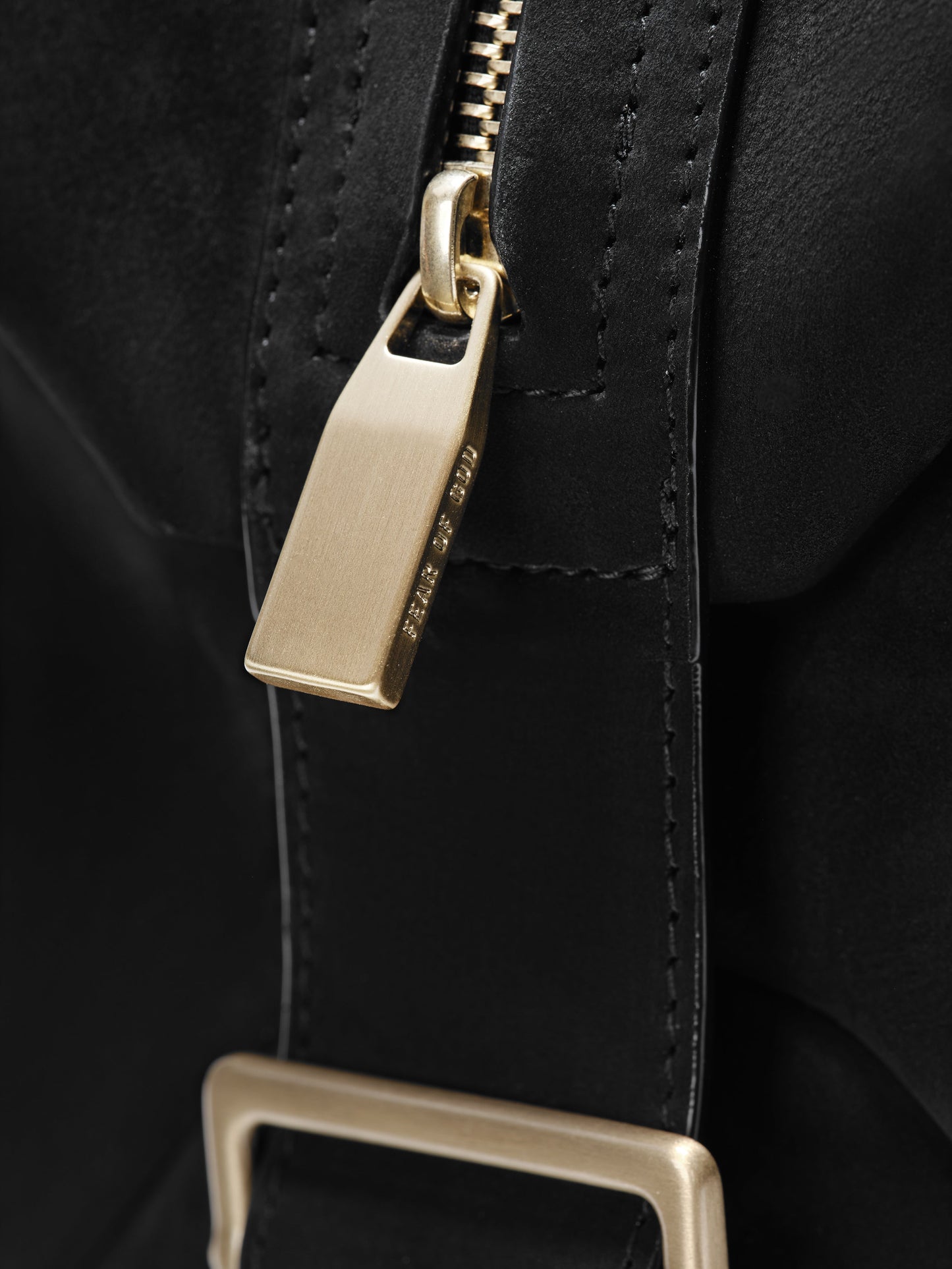 Large Leather Belted Duffle