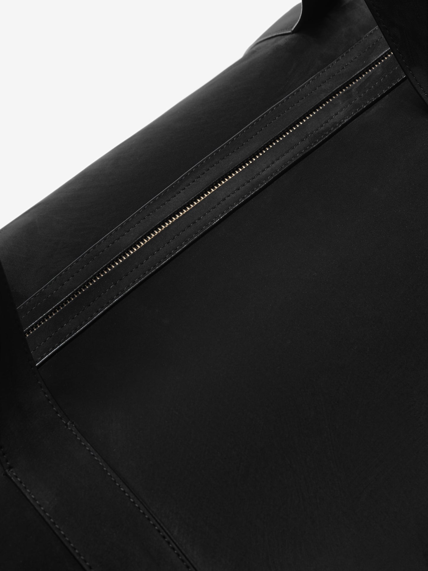 Large Leather Belted Duffle