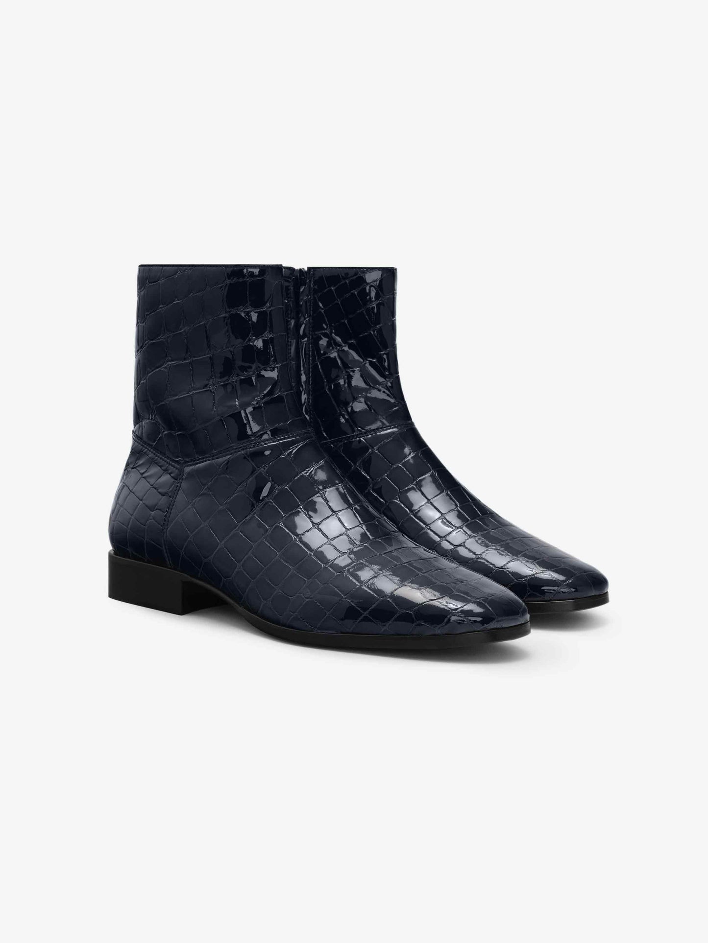 Croc Printed Ankle Boot