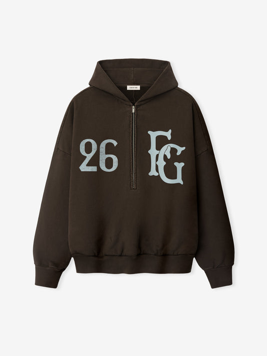 Baseball Club Half Zip Hoodie