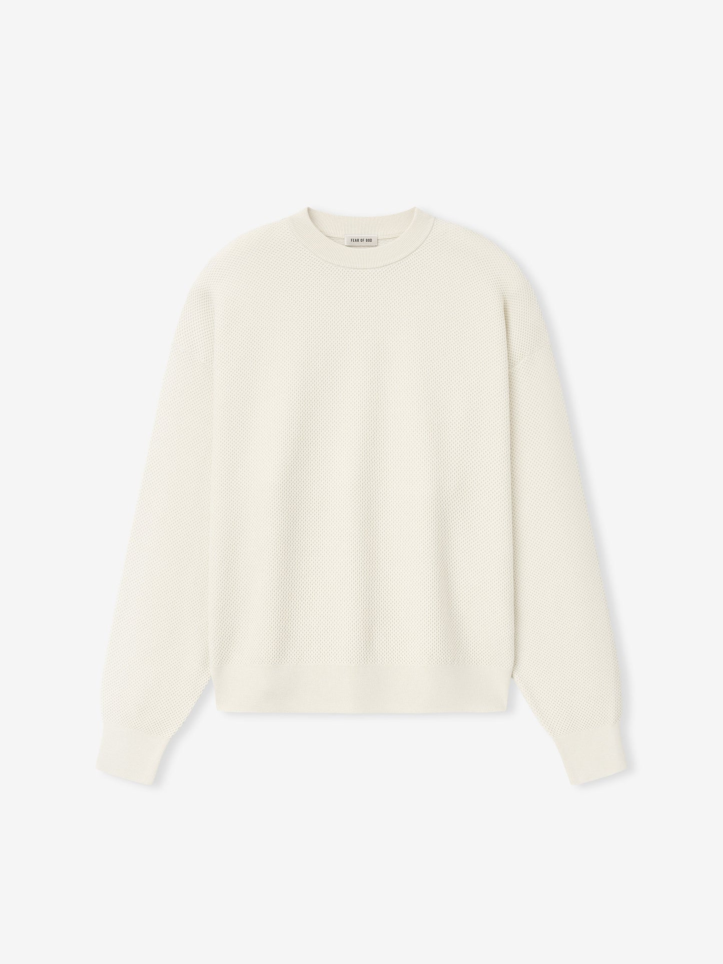 Wool Cotton Sport Mesh Knit Sweater