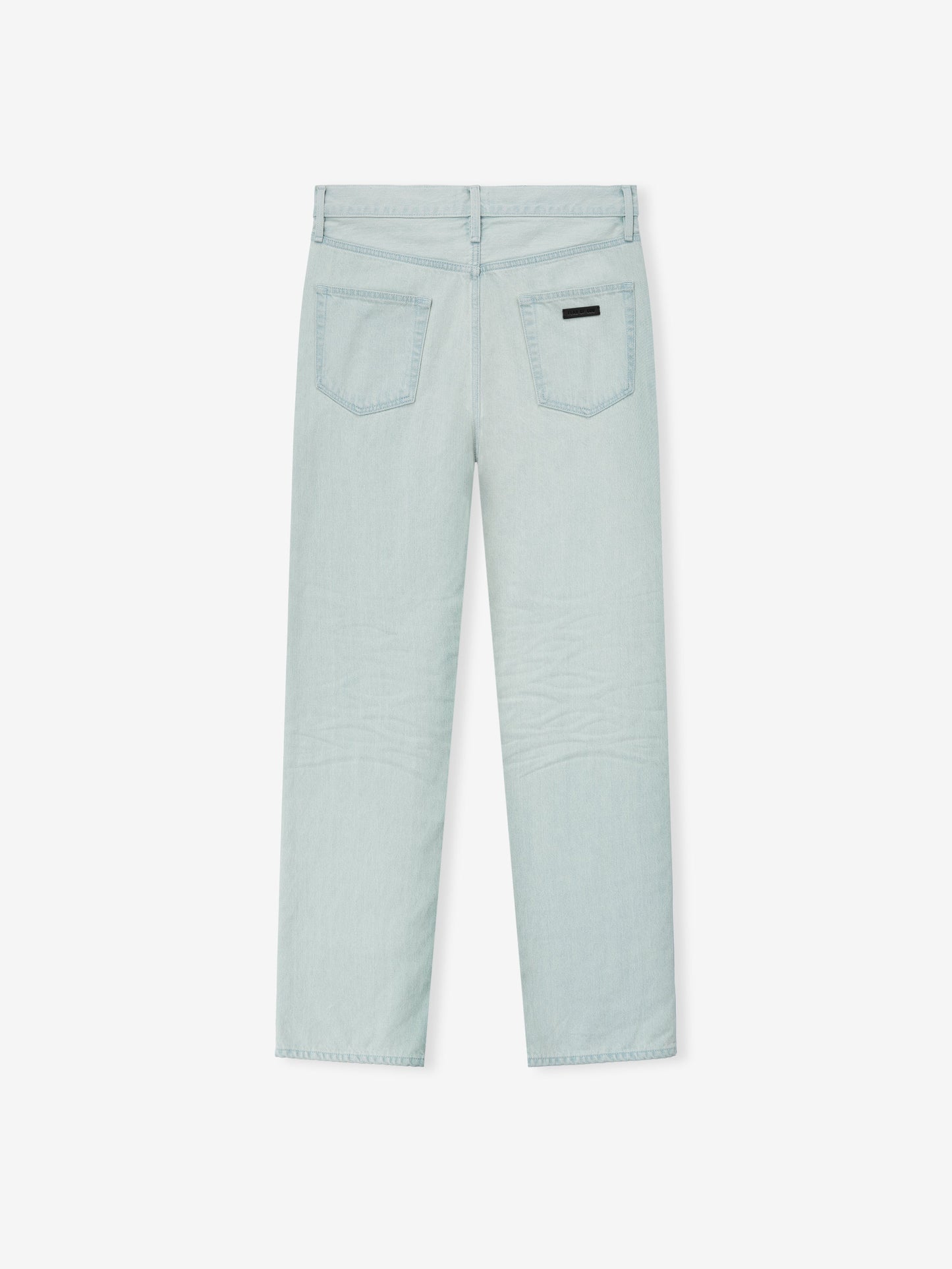 Bleach Washed Denim Straight 5 Pocket