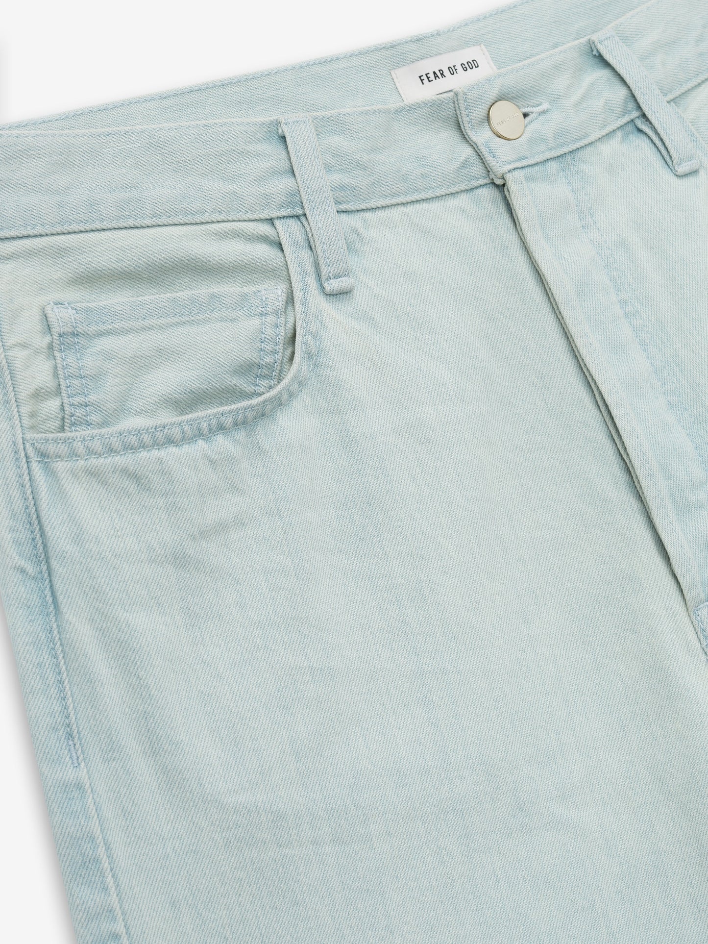 Bleach Washed Denim Straight 5 Pocket