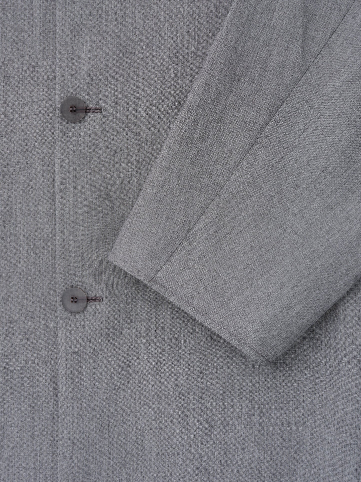 Wool Linen Collarless Sport Jacket