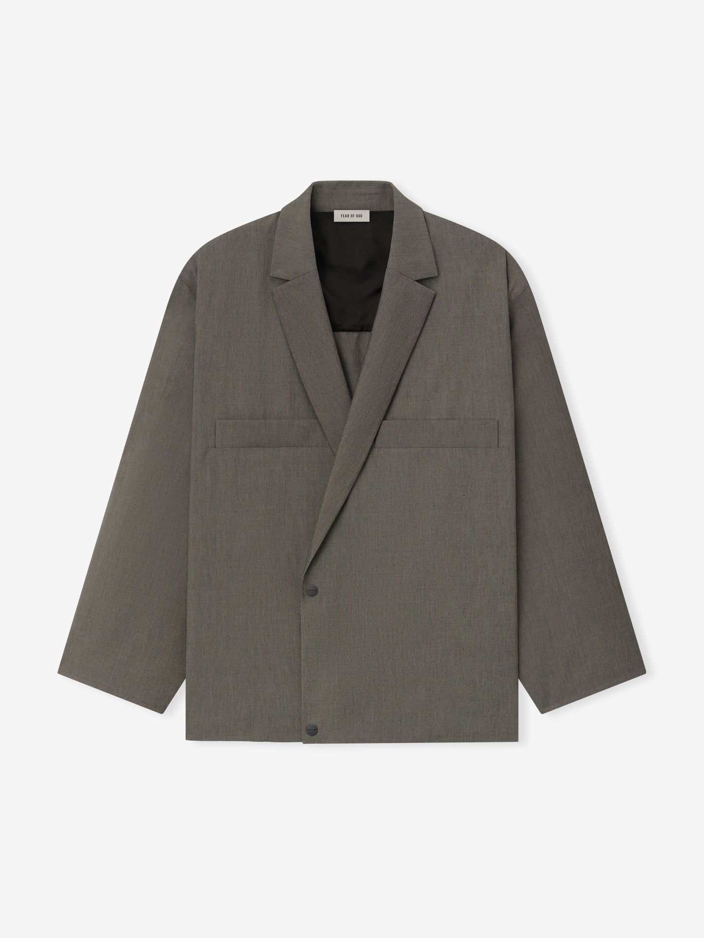 Cotton Wool Oxford Shirt Jacket