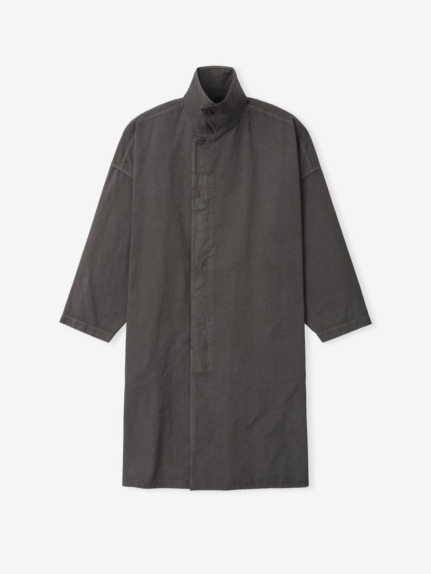 Garment-Dyed Cropped Sleeve Car Coat