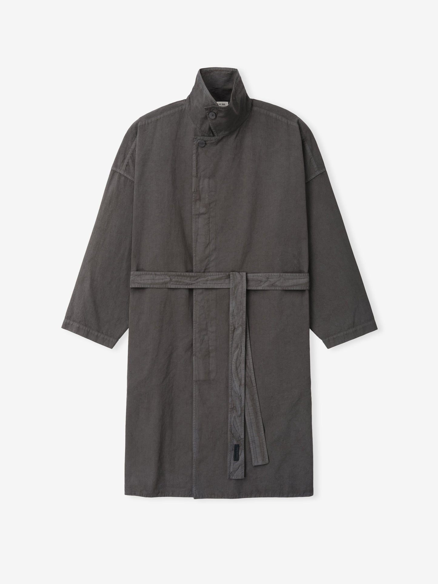 Garment-Dyed Cropped Sleeve Car Coat