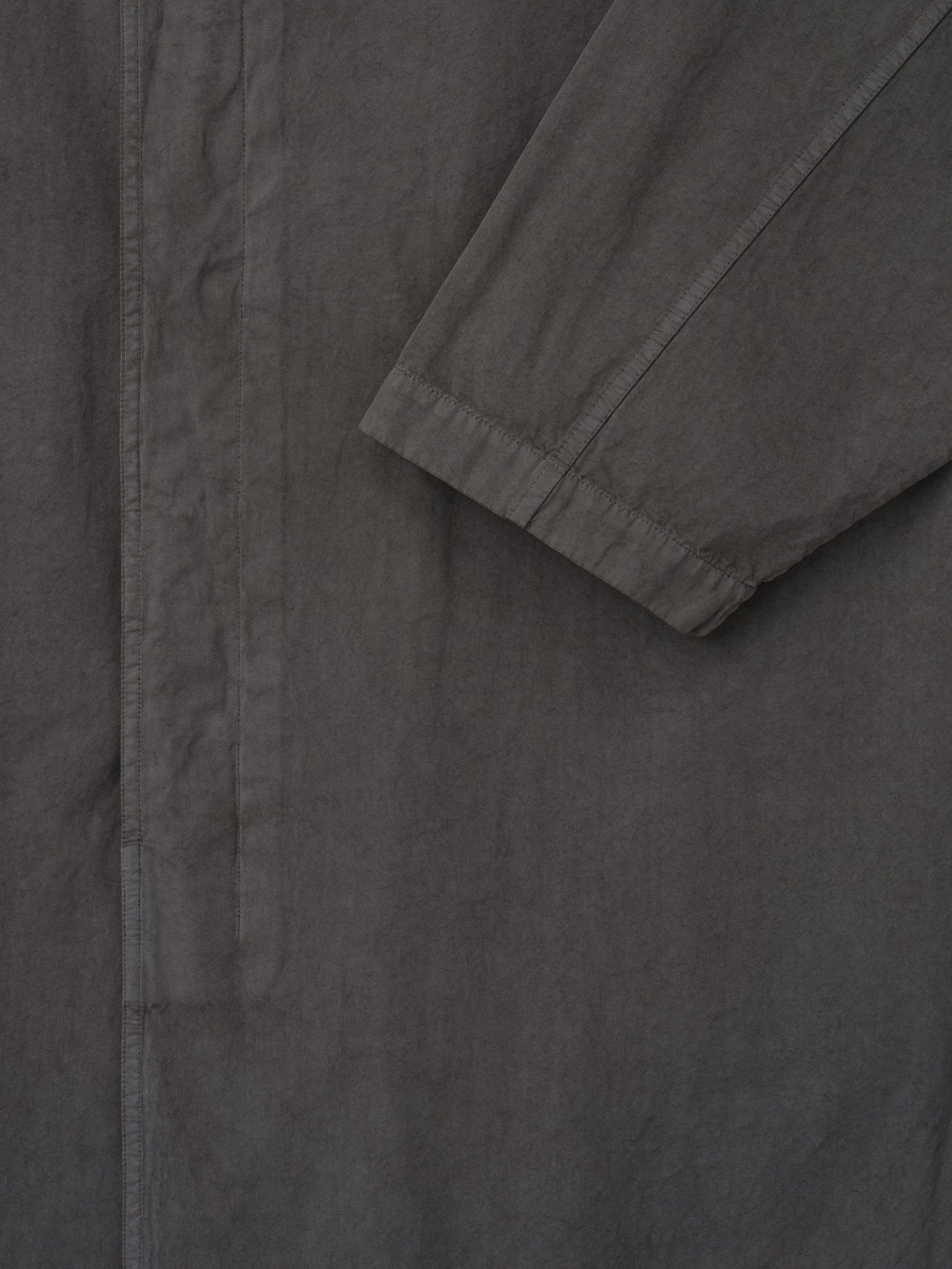Garment-Dyed Cropped Sleeve Car Coat