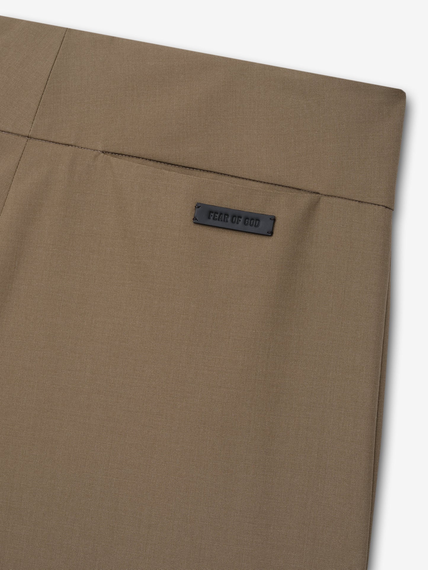 Wool Poplin Casual Flat Front Pants