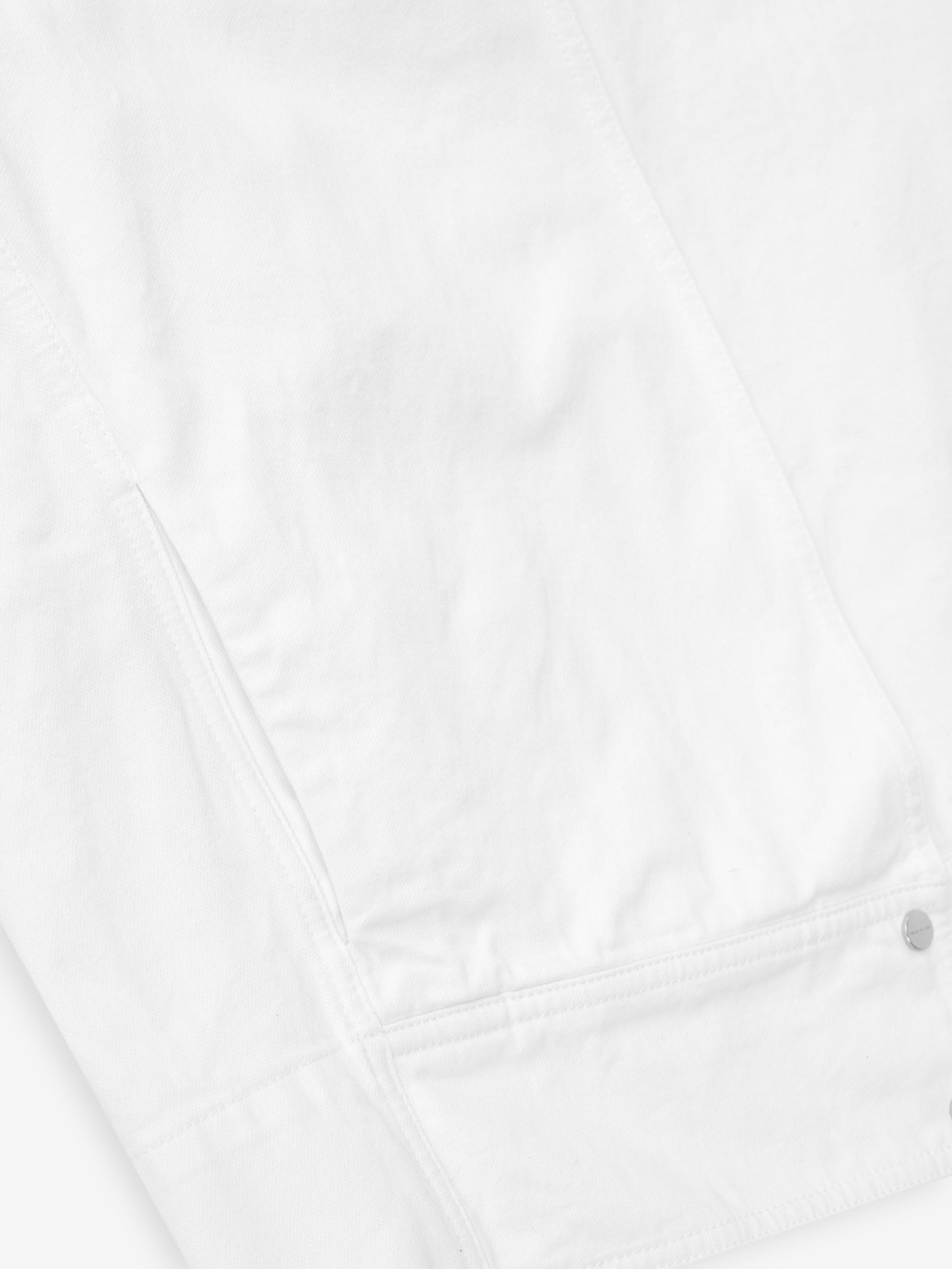 Womens Cotton Twill Relaxed Lapelless Jacket