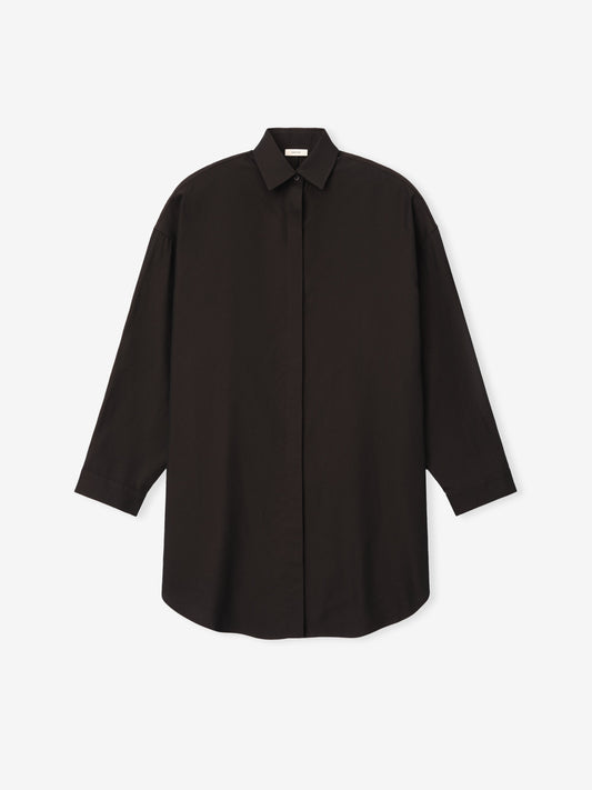 Womens Viscose Oxford Relaxed Shirt