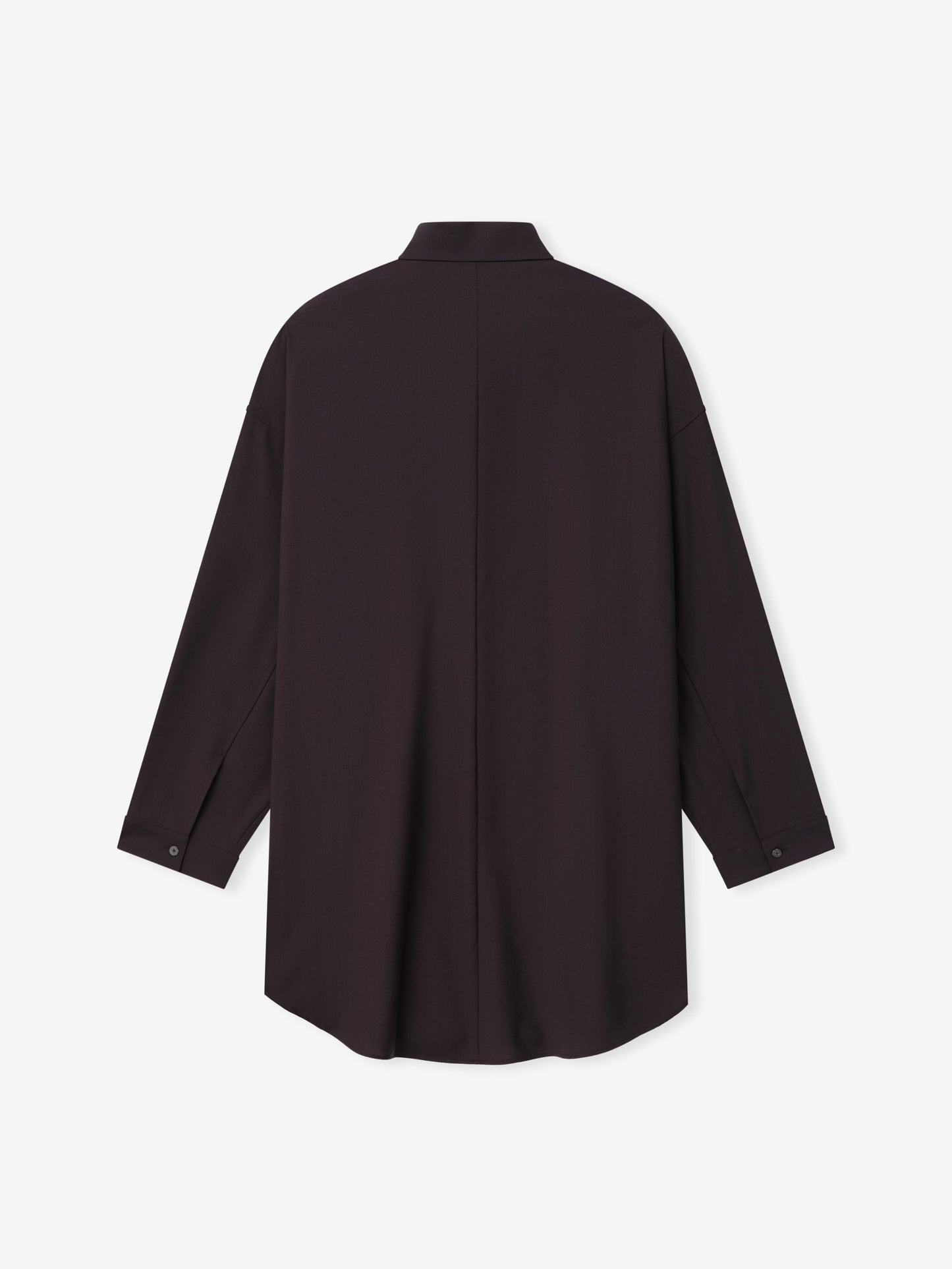 Womens Easy Care Wool Relaxed Shirt