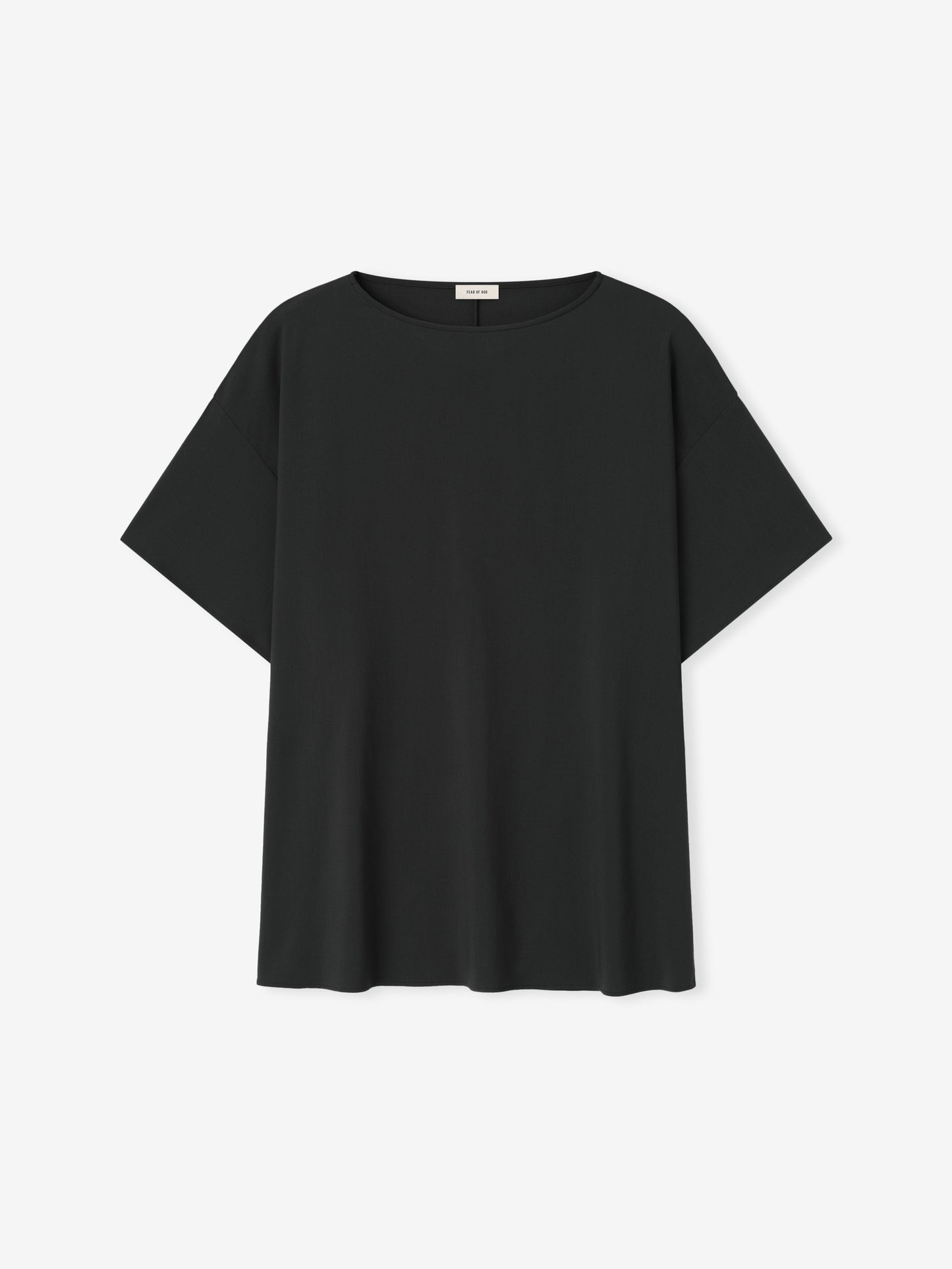 Womens Superfine Wool Boat Neck Tee