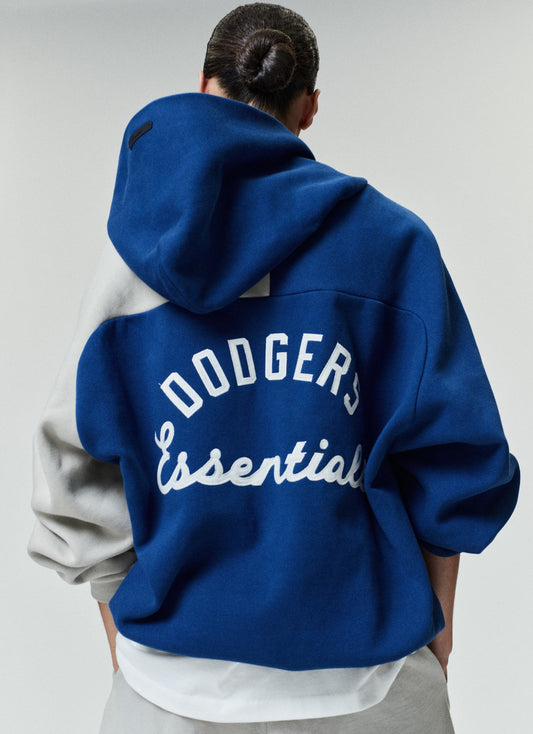 Dodgers Raglan Half Zip Sport Hoodie