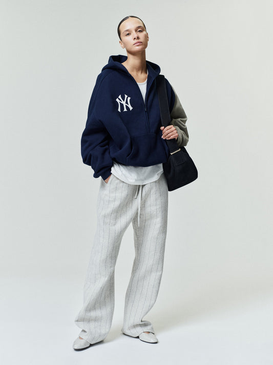 Yankees Raglan Half Zip Sport Hoodie