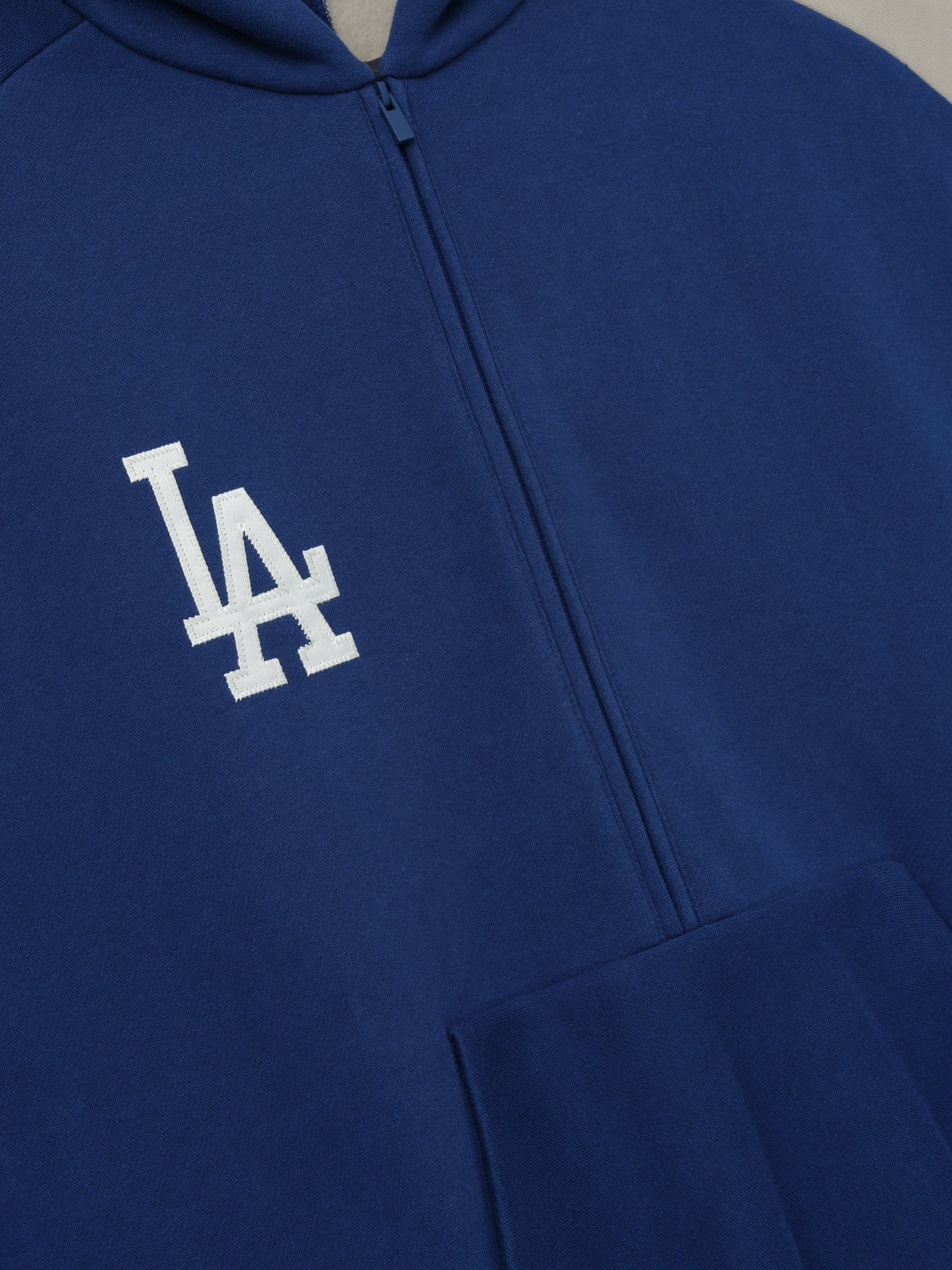 Dodgers Raglan Half Zip Sport Hoodie