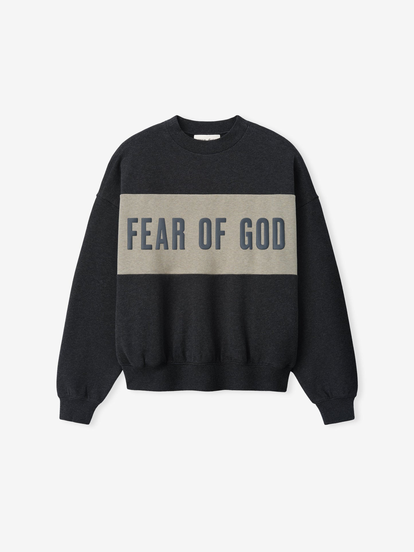 Cropped Relaxed Panelled Sweatshirt