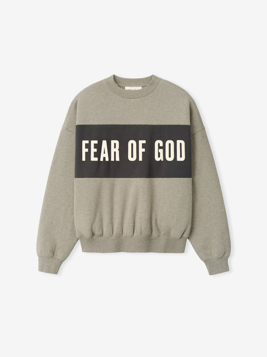 Cropped Relaxed Panelled Sweatshirt