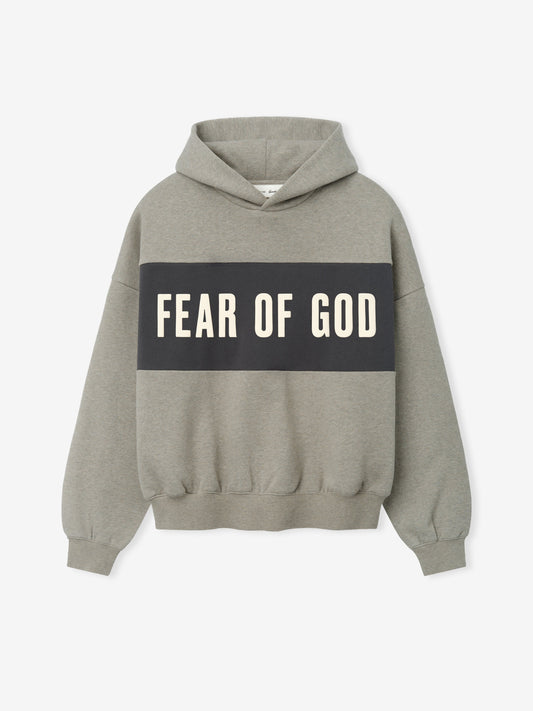 Cropped Relaxed Panelled Hoodie