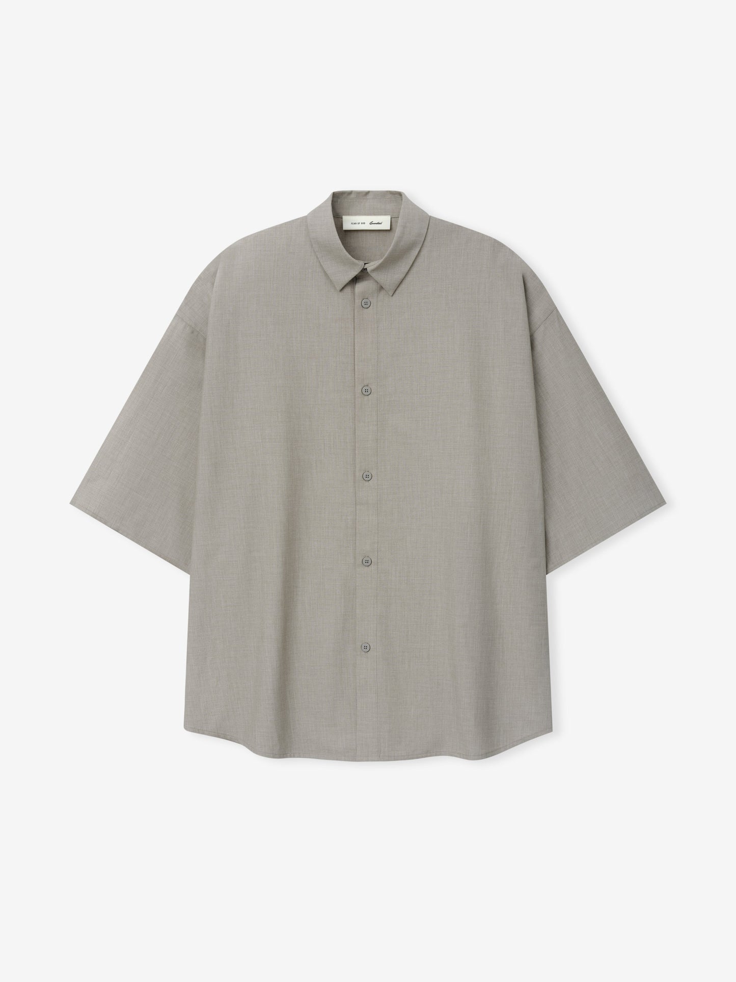 Silk Blend 3/4 Sleeve Button Up Shirt