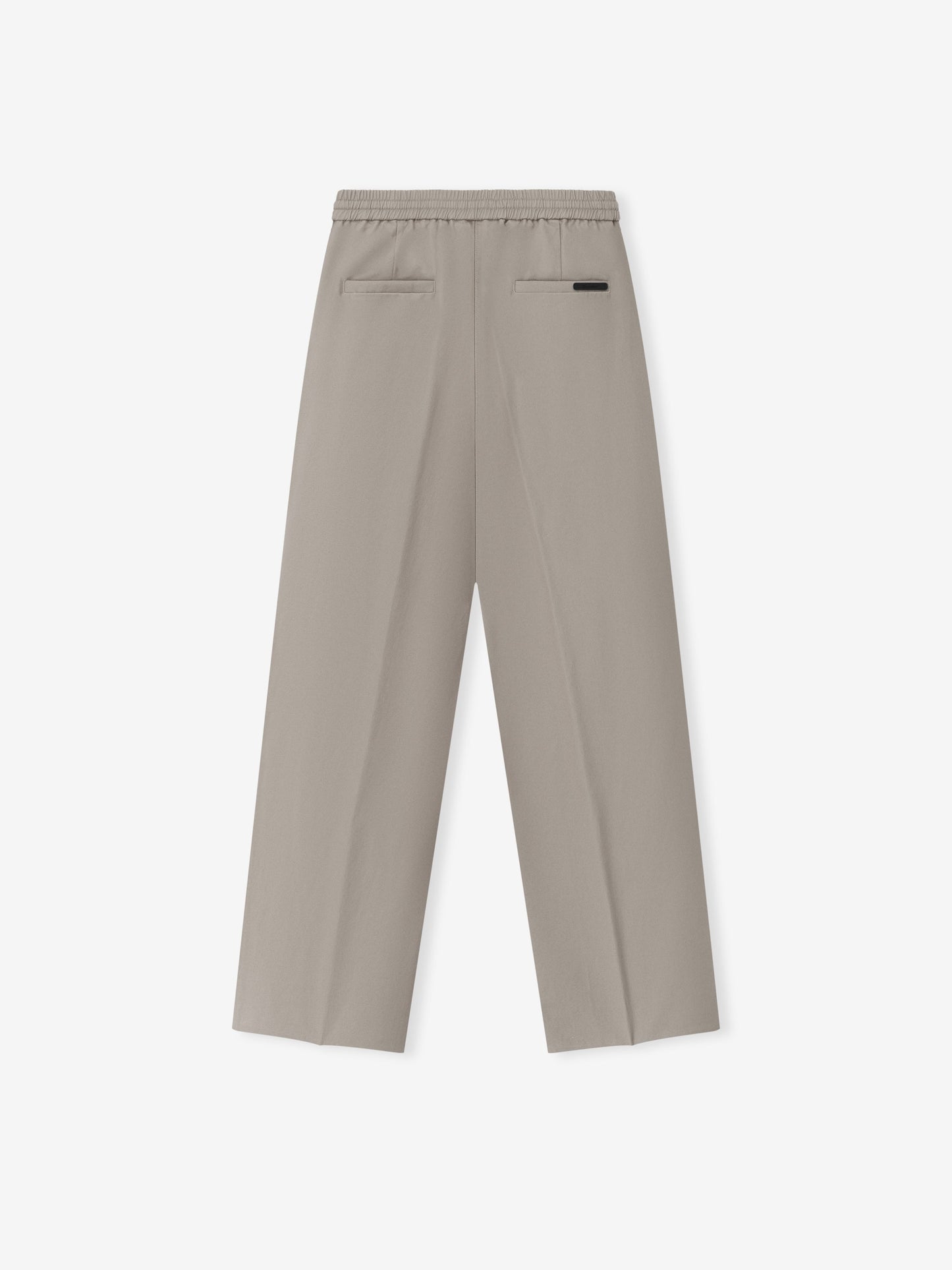Silk Blend Pleat Front Drawstring Pant