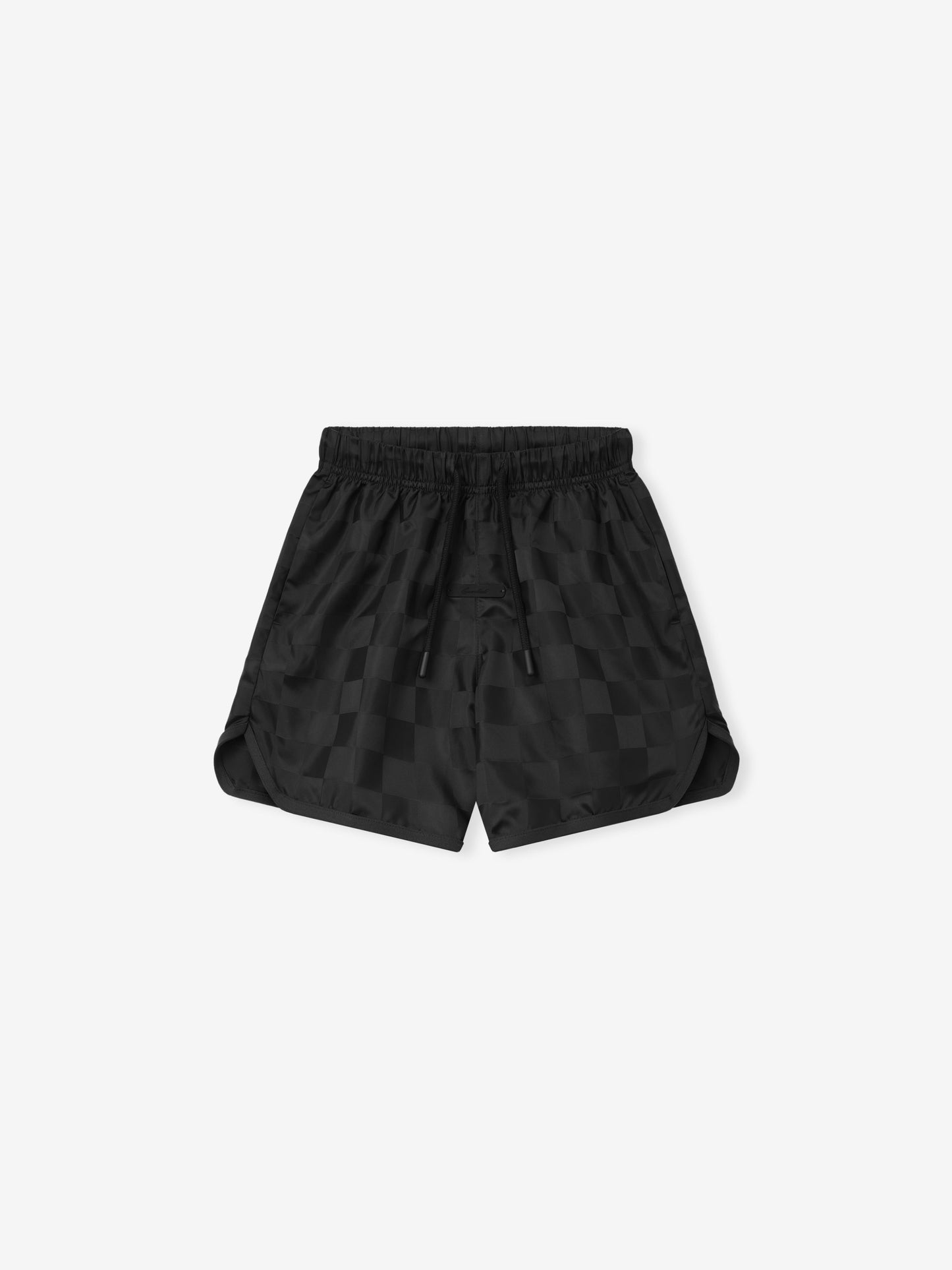 Kids Nylon Checkered Gym Short