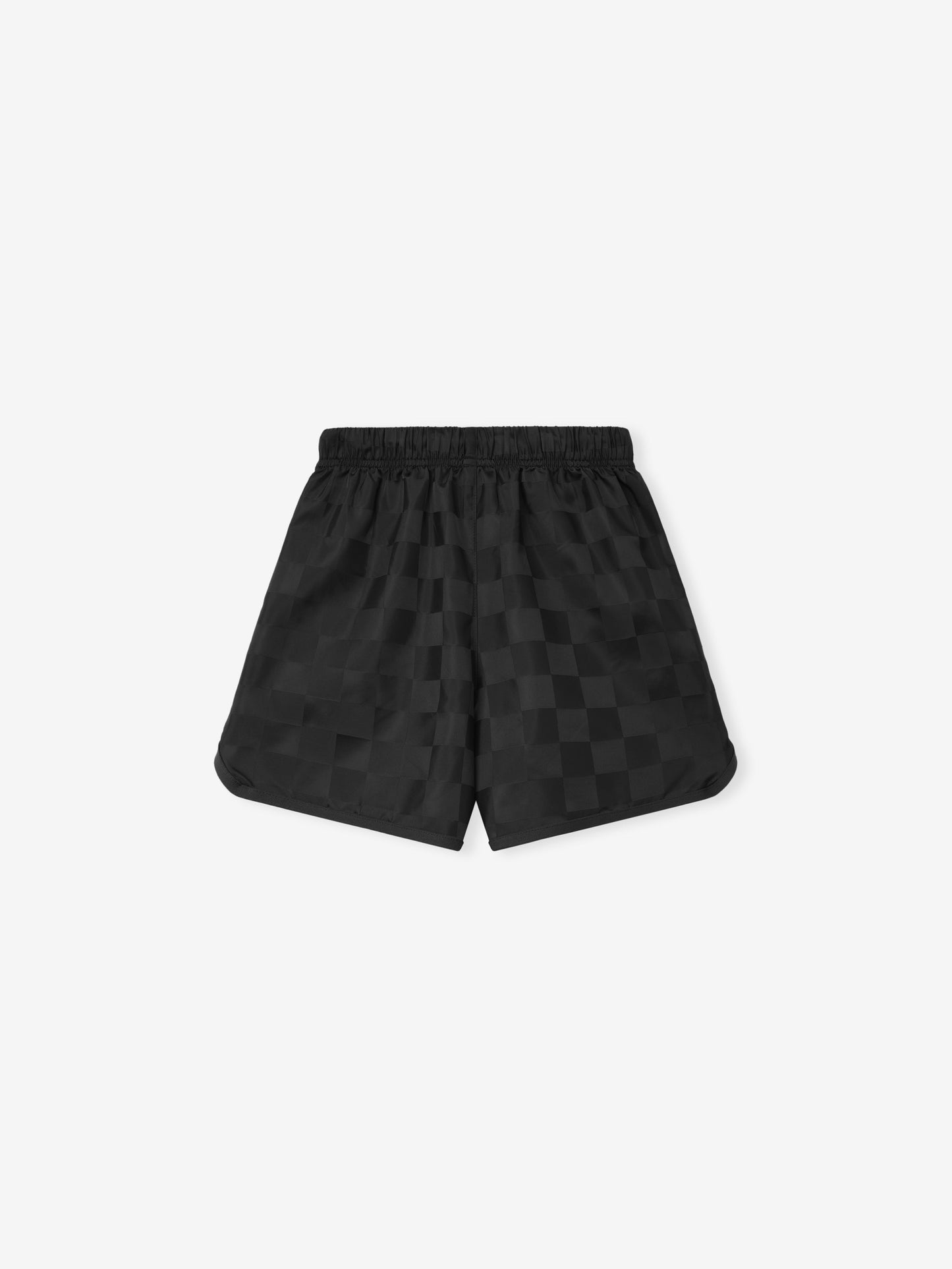Kids Nylon Checkered Gym Short