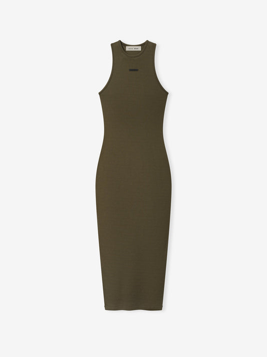 Womens Soft Rib Racerback Dress