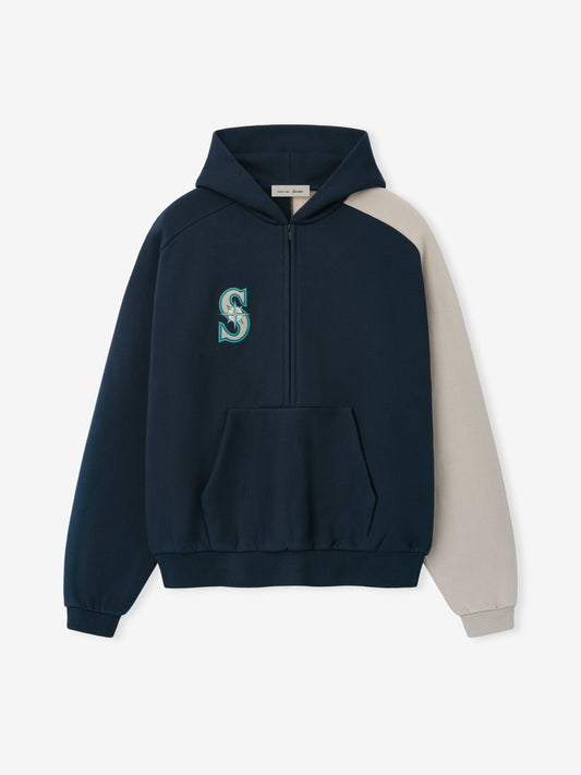 Mariners Raglan Half Zip Sport Hoodie